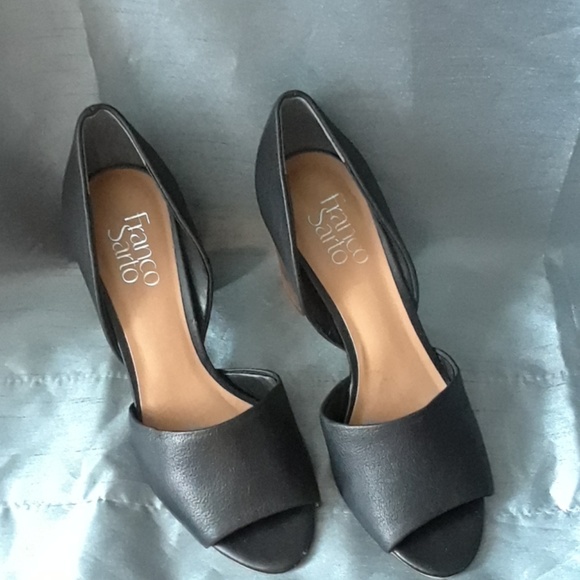 Franco Sarto Shoes - Franco Sarto Leather Open Toe Heels